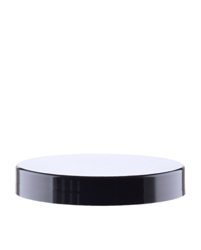 Nakrętka czarna błyszcząca PP 70/400, przekładka PE