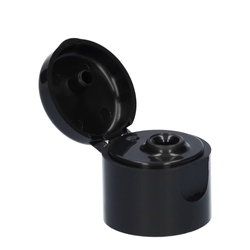 Flip top, PP, czarny 20/410